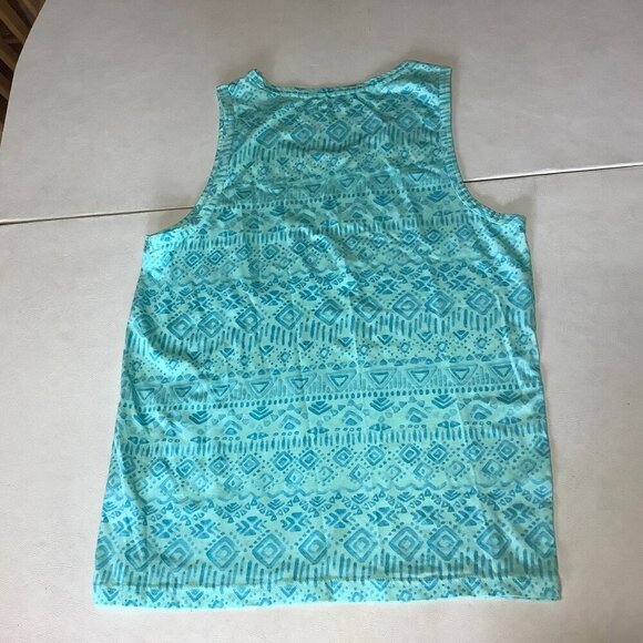 Men's Chubbies Tank Top Size S Blue Sleeveless Beach Geometric - Picture 3 of 7